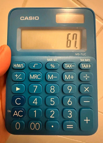 Casio 7uc standardrechner - casio, ms-7uc