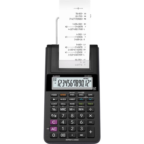 Casio 8rce druckender - hr-8rce-bk,